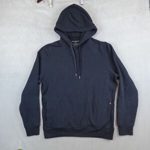 Mack Weldon Ace Hoodie Mens Large Black Fleece Stretch Drawstrings Pockets